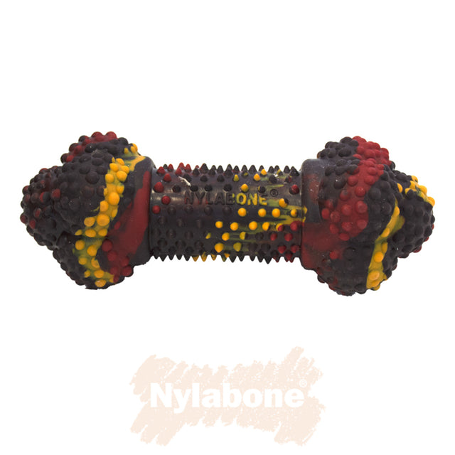 Nylabone Bacon with Cheese Strong Rubber Bone