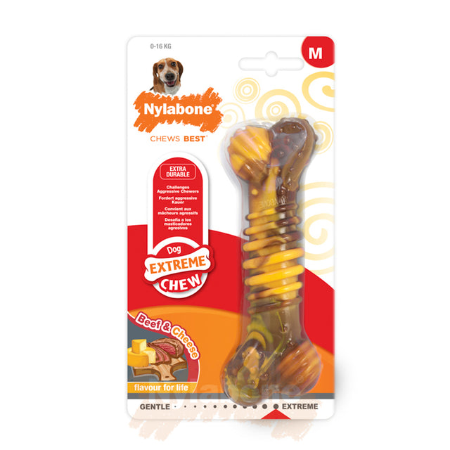 Nylabone Beef with Cheese Extreme Texture Bone