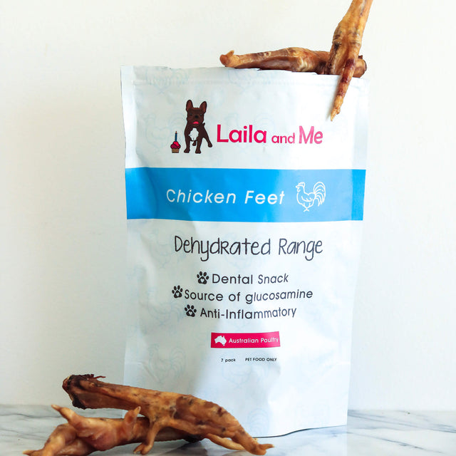 Laila and Me Naturally Dehydrated Chicken Feet Treats