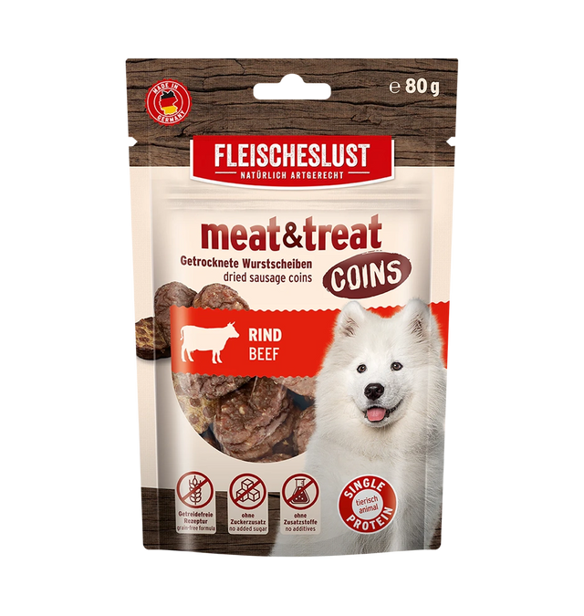 Fleischeslust meat & treat Coins Beef Single Protein