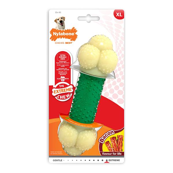 Nylabone Bacon Extreme Double Action Chew