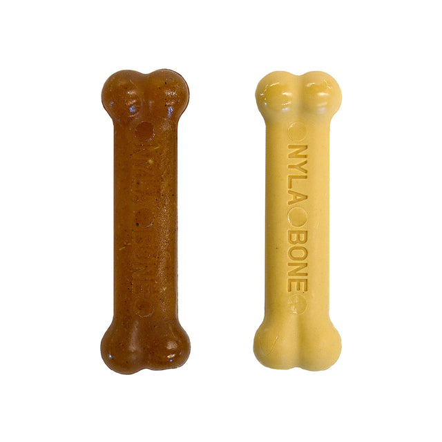 Nylabone  Peanut Butter / Chicken Puppy Bone Twin Pack