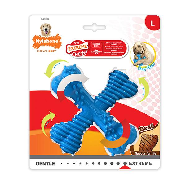 Nylabone  Beef Extreme X Shaped Chew