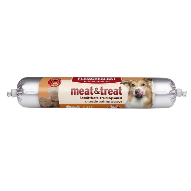 Fleischeslust meat & treat Dog Training Sausage, Turkey