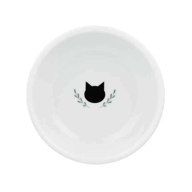 Necoichi Raised Cat Food Bowl (Go Green)