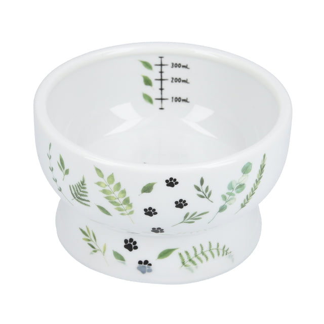 Necoichi Raised Cat Water Bowl (Go Green)