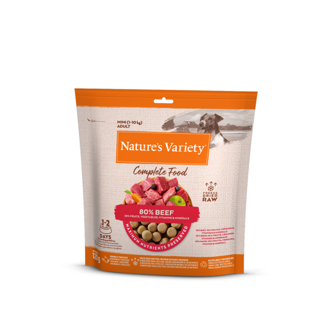 Nature's Variety Complete Freeze Dried Food Beef for Adult Dogs