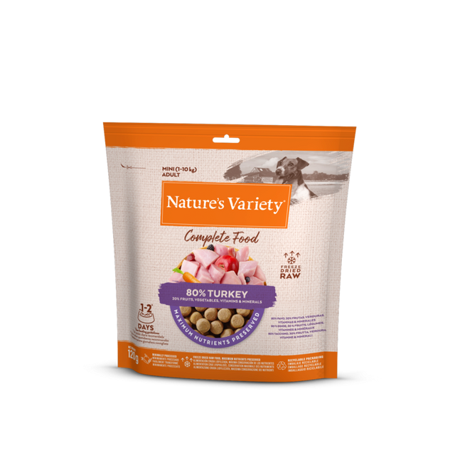 Nature's Variety Complete Freeze Dried Food Turkey for Adult Dogs