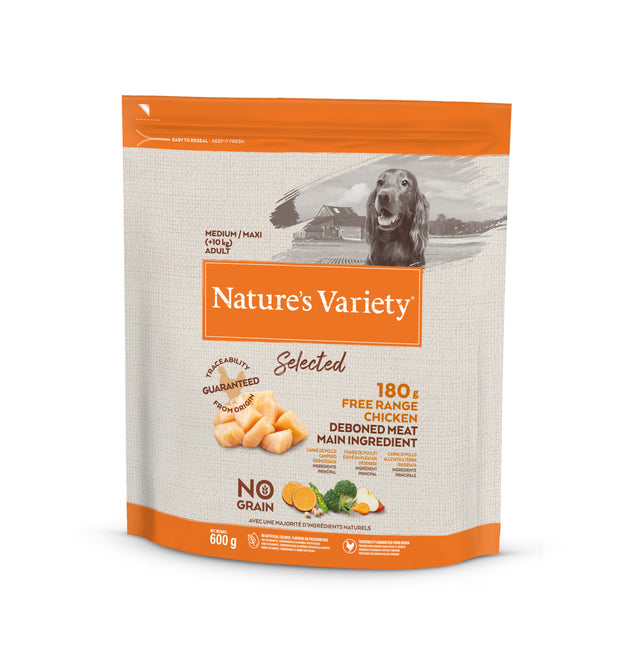 Nature's Variety Selected Dry Freeze Range Chicken for Adult Dogs