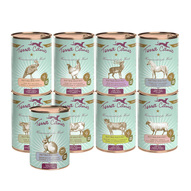 Terra Canis Grain Free Dog Wet Food, Multi Flavour Pack