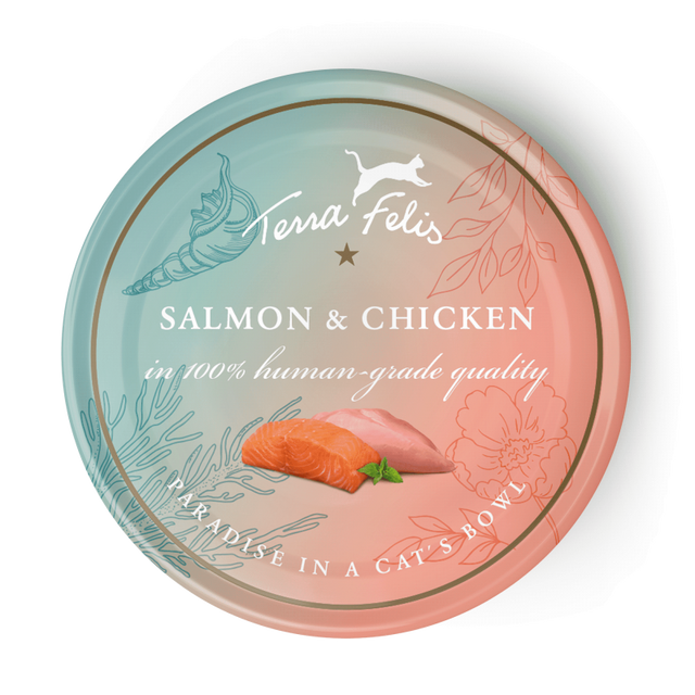 Terra Felis Grain Free Cat Wet Food, Salmon & Chicken