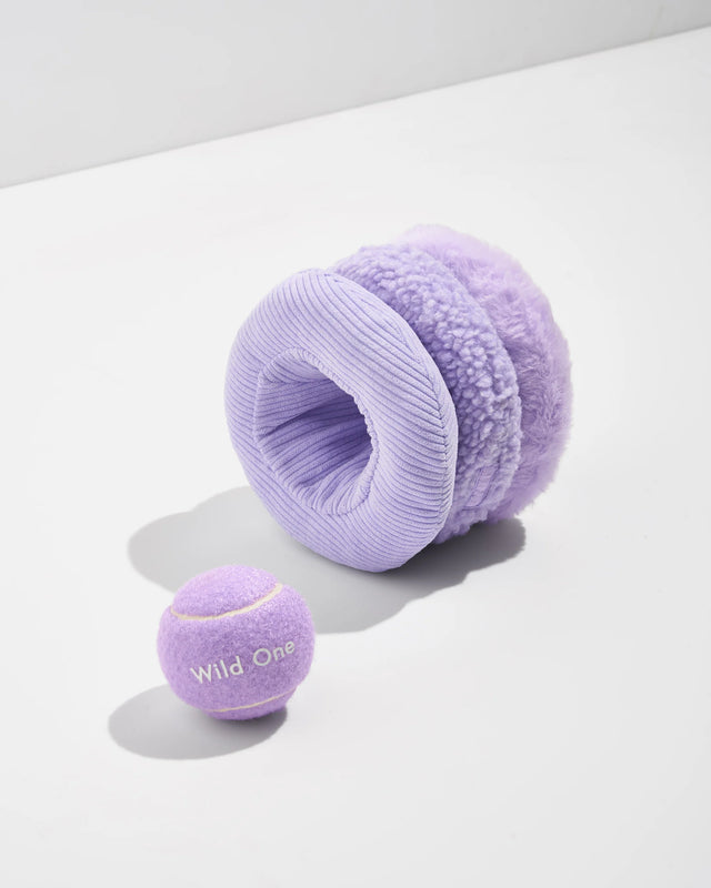 Wild One Dog Toy Tennis Tuft - Lilac