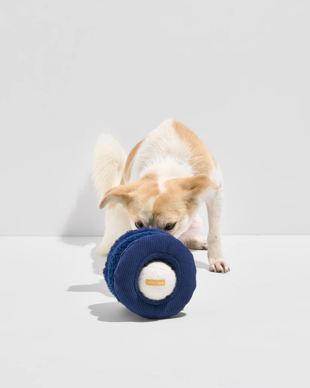 Wild One Dog Toy Tennis Tuft - Navy
