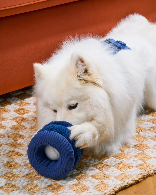 Wild One Dog Toy Tennis Tuft - Navy