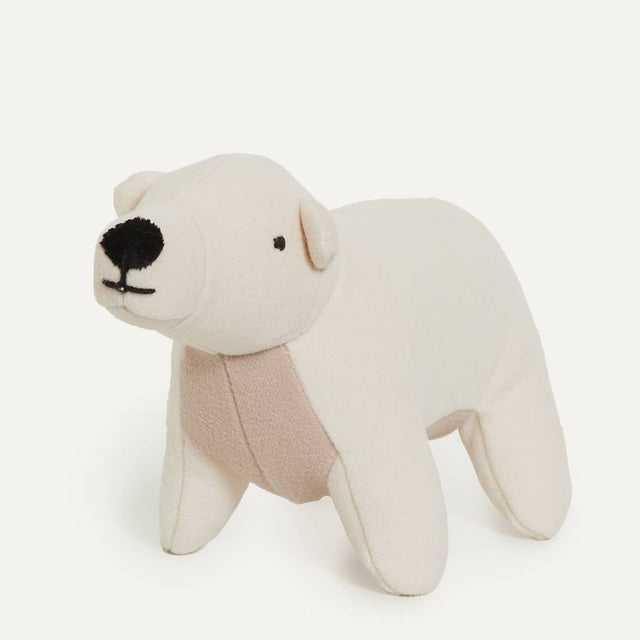 Max Bone Frosty Polar Bear Plush Dog Toy