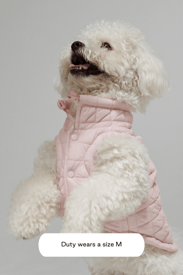 Max Bone Easy Fit Dog Jacket - Light Pink