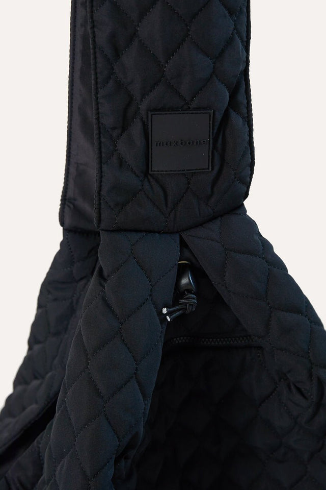 Max Bone Eco Packable Sling Carrier for Dogs and Cats - Black