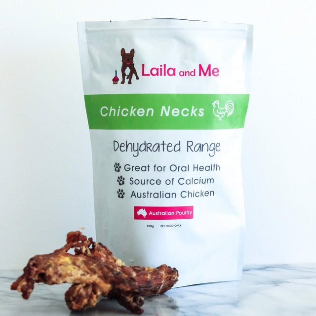 Laila and Me Naturally Dehydrated Chicken Necks Treats