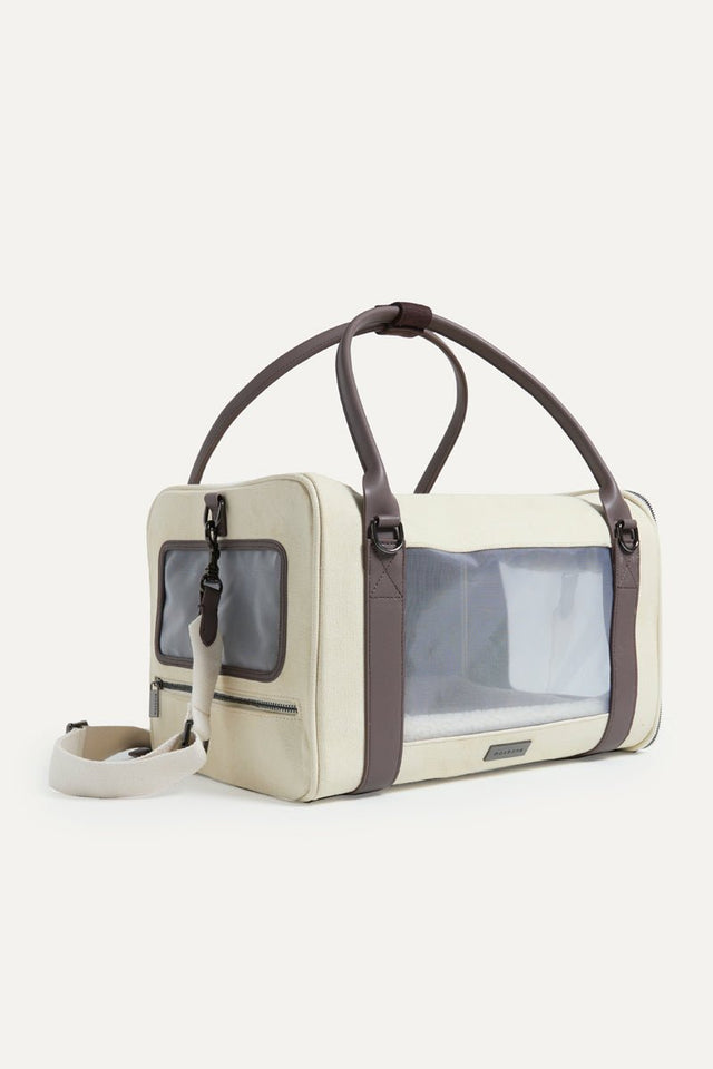 Max Bone Global Citizen Pet Carrier Bag Off White