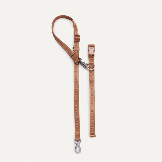 Max Bone GO! With Ease Hands Free Dog Leash - Camel
