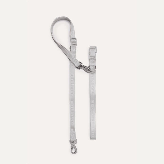 Max Bone GO! With Ease Hands Free Dog Leash - Light Grey