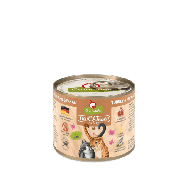 Granatapet Cat wet food DeliCatessen turkey & pheasant