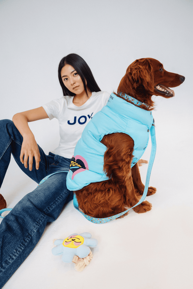 Hattie Stewart X Marc Jacobs X Maxbone Light Blue Dog Puffer Vest