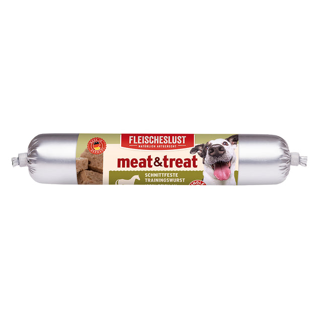 Fleischeslust meat & treat Dog Training Sausage, Horse