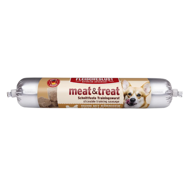 Fleischeslust meat & treat Dog Training Sausage, Chicken with Cheese