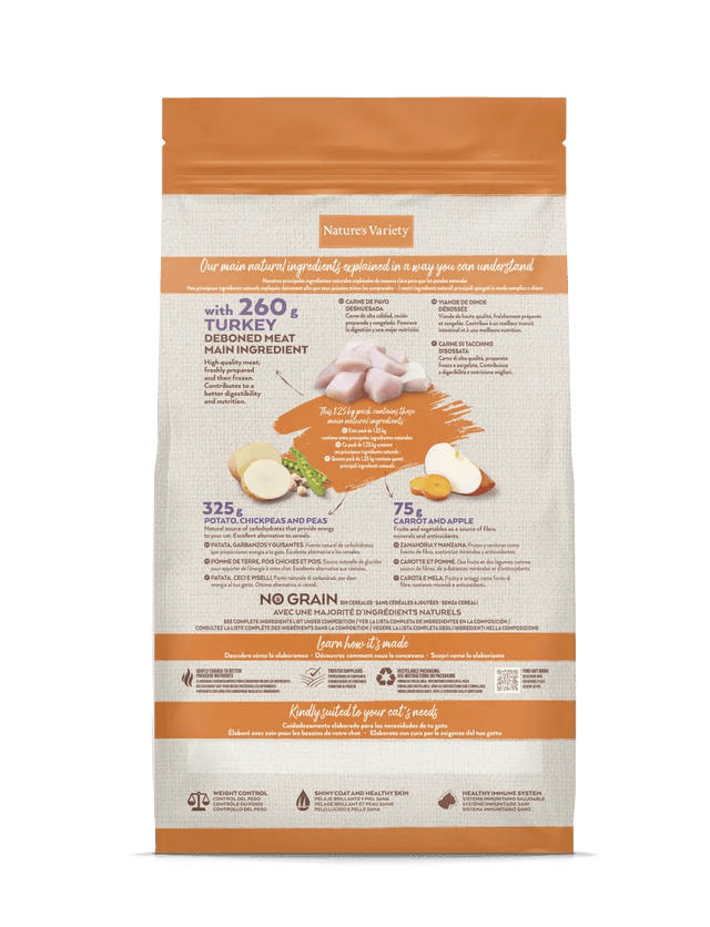 Nature's Variety Selected Dry Sterilised Turkey for Adult Cats