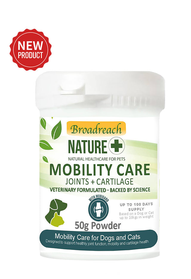 Mobility Care for Dogs, Cats, Puppies & Kittens – 50g powder with 1/2g scoop