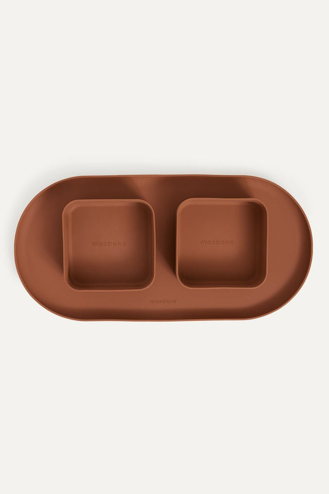 Max Bone Dog Square Bowl