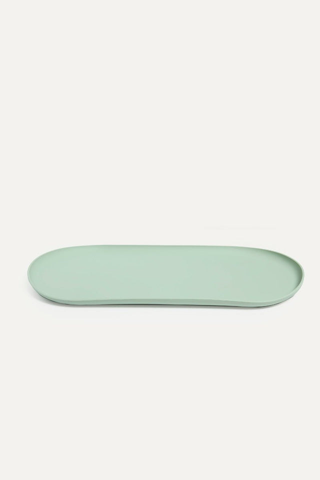 Max Bone Dog Square Bowls & Mat Set Sea Foam