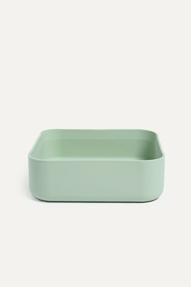 Max Bone Dog Square Bowl Sea Foam