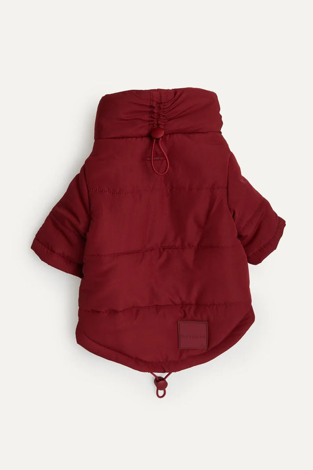 Max Bone Dog Wrap Puffer Jacket - Berry