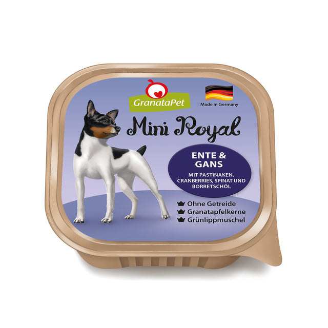 Granatapet Dog wet food Mini Royal duck & goose