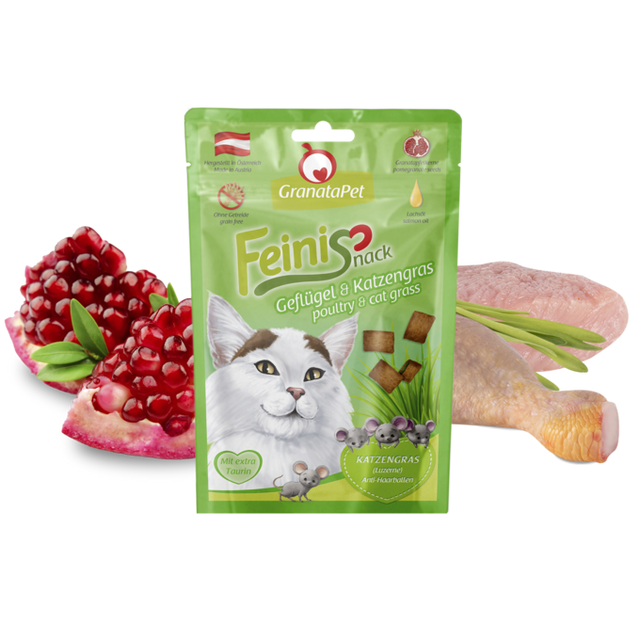 Granatapet Cat snacks FeiniSnack poultry & cat grass
