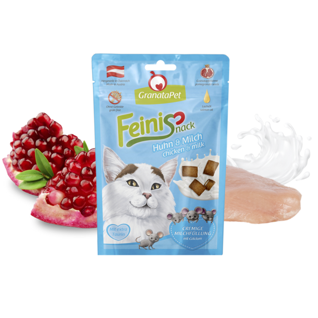 Granatapet Cat snacks FeiniSnack chicken & milk