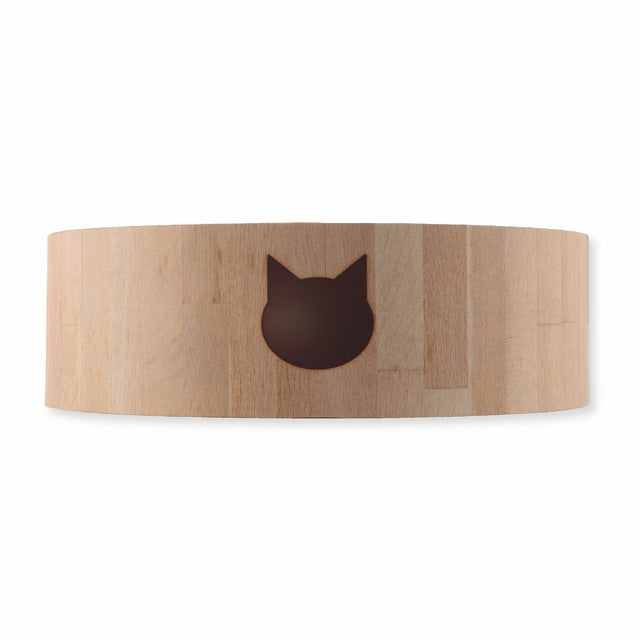 Necoichi Cozy Cat Scratcher Bowl Oak