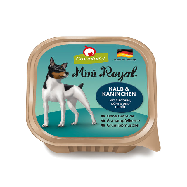 Granatapet Dog wet food Mini Royal veal & coney