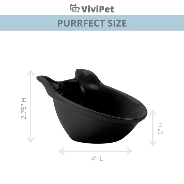 ViviPet Ceramic Kitty Bowl Mini