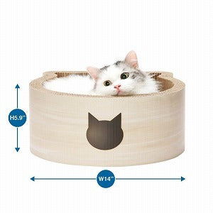 Cat deals shaped scratcher