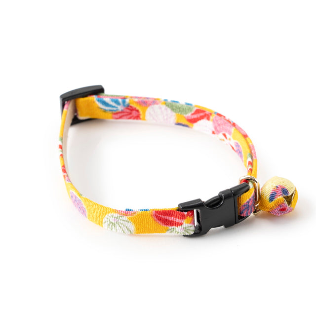 Necoichi Origami Balloon Bell Cat Collar Yellow