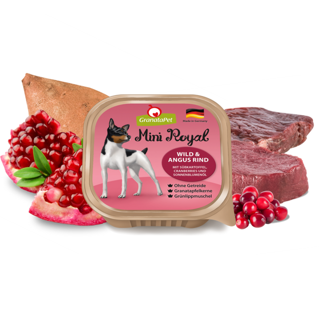 Granatapet Dog wet food Mini Royal venison & angus beef