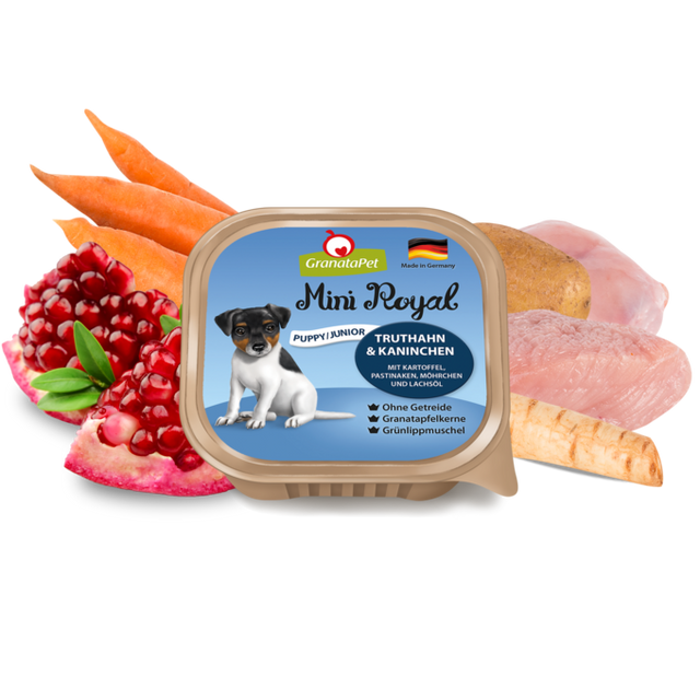 Granatapet Dog wet food Mini Royal turkey & coney Junior/Puppy