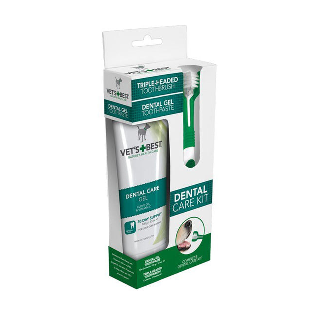 Vet's Best Dog Toothbrush & Enzymatic Toothpaste Set