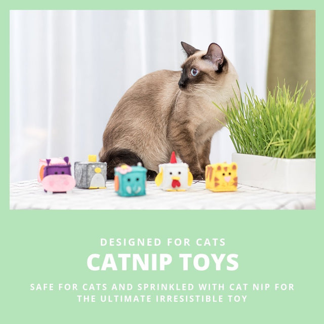 ViviPet Cat Toy Box Zoo Buddies