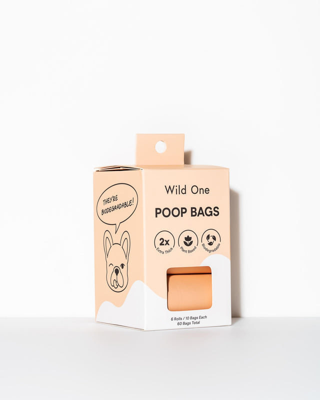Wild One Biodegradable Poop Bags - Box of 60